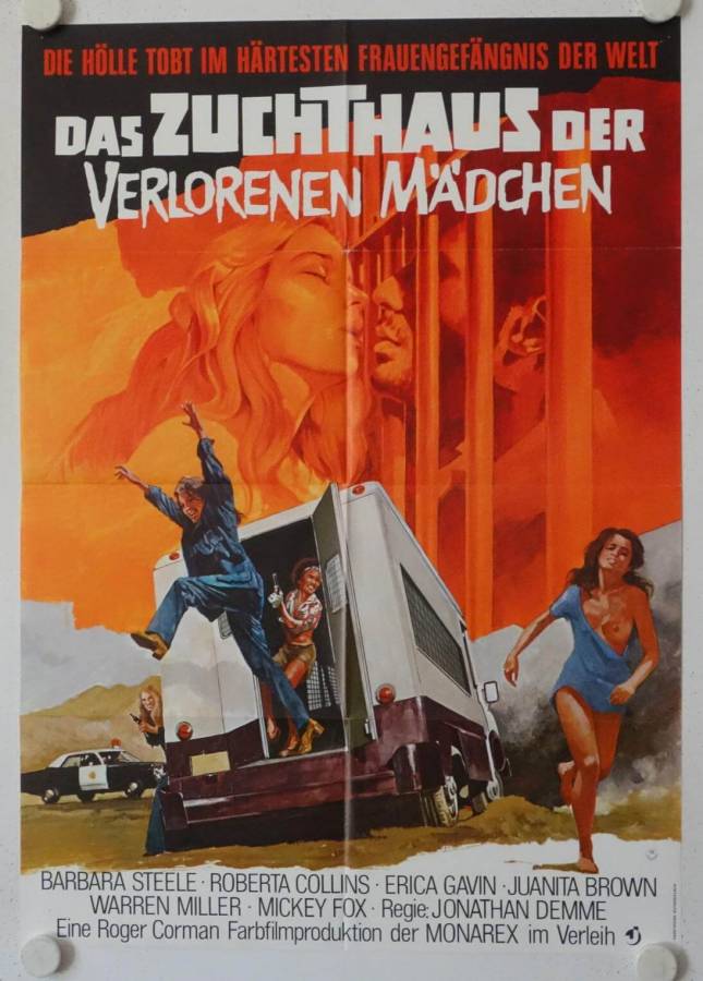 Caged Heat original release german movie poster